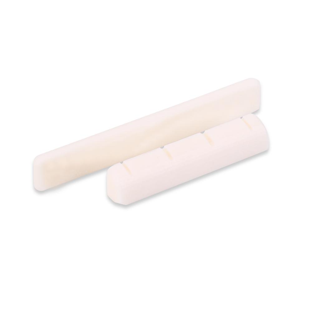 Bone Ukulele Bridge Saddle and Nut for 4 String Ukuleles Musical Instrument Repair Parts