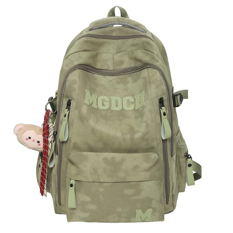 Schoolbag spine protection, lightweight schoolbag for boys, junior high school students, high school students, new large-capacity backpack for women