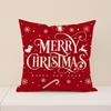 45x45cm Christmas Pillow Covers Set of 4,Winter Decorative Pillow Case, Merry Christmas Tree Cushion for Home Sofa Xmas Decor