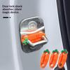 4Pcs Silicone Car Door Lock Sound Deadener Buffer Seal Shock Absorber Car Door Lock Protectors Soundproofing