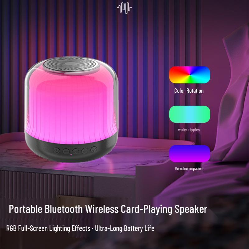 

Bluetooth Wireless Mini Speaker with Card Slot and Subwoofer for Outdoor Use