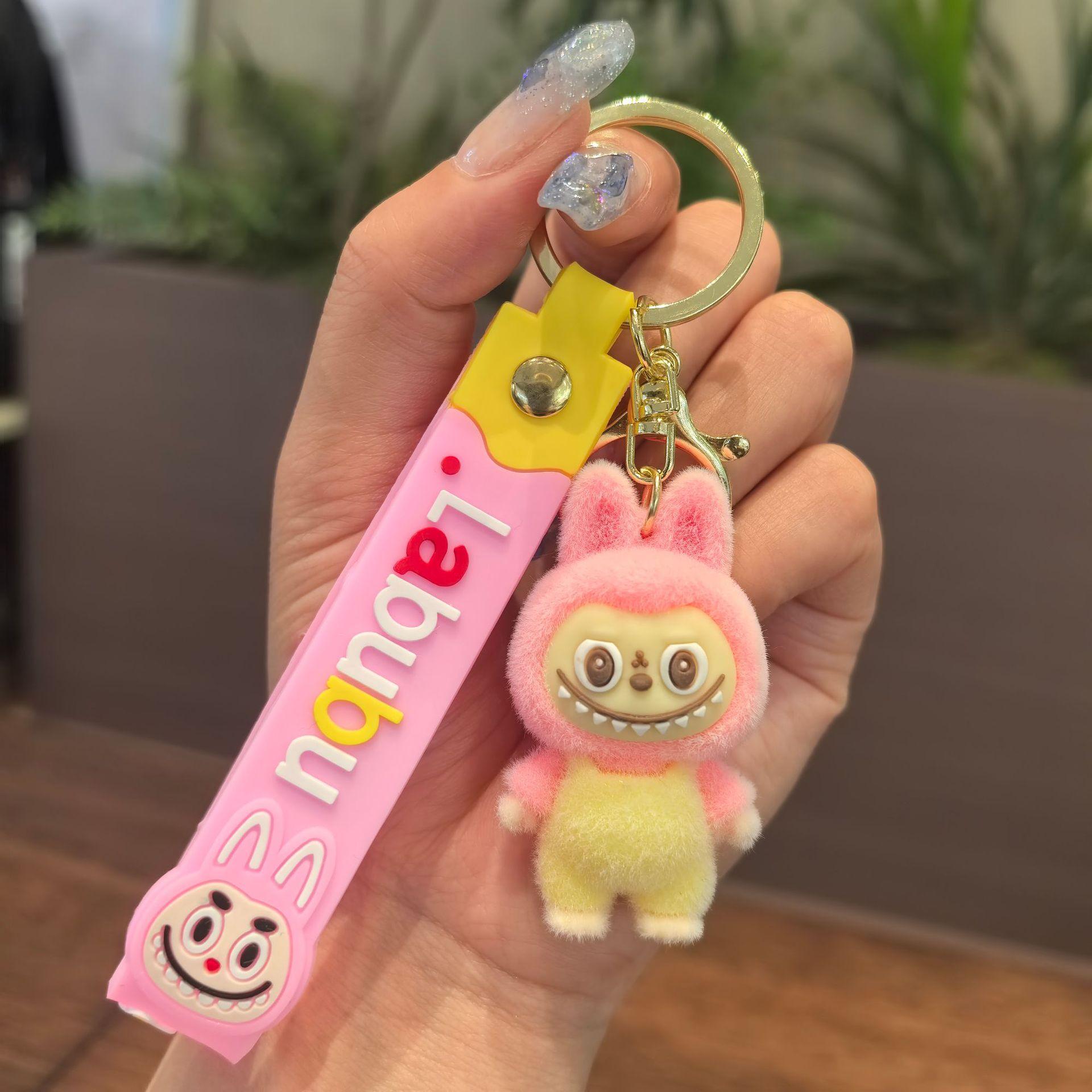 Флокированный Брелок Подвеска Кукла Сумка Маленькая Подвеска Кукольный Автомат Маленький Подарок