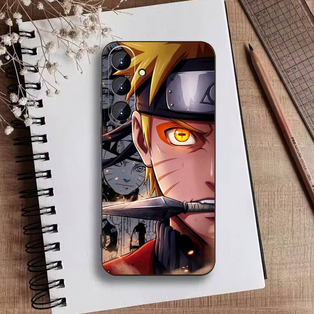Anime M-Narutos Cover Phone Case For Samsung Galaxy A73,A72,A71,A70,A52,A51 Others Soft Black Cover