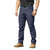 Men's Cargo Pants with Elastic Waist & Button Closure, 10 Pockets, Breathable for Outdoor Work