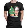Men's T-Shirt Bubu Dudu Xmas Christmas Humorous Cotton Tee Shirt Short Sleeve  T Shirt Round Collar Clothing Plus Size