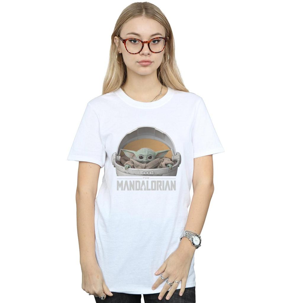 Star Wars Womens/Ladies The Mandalorian The Child Pod Cotton Boyfriend T-Shirt