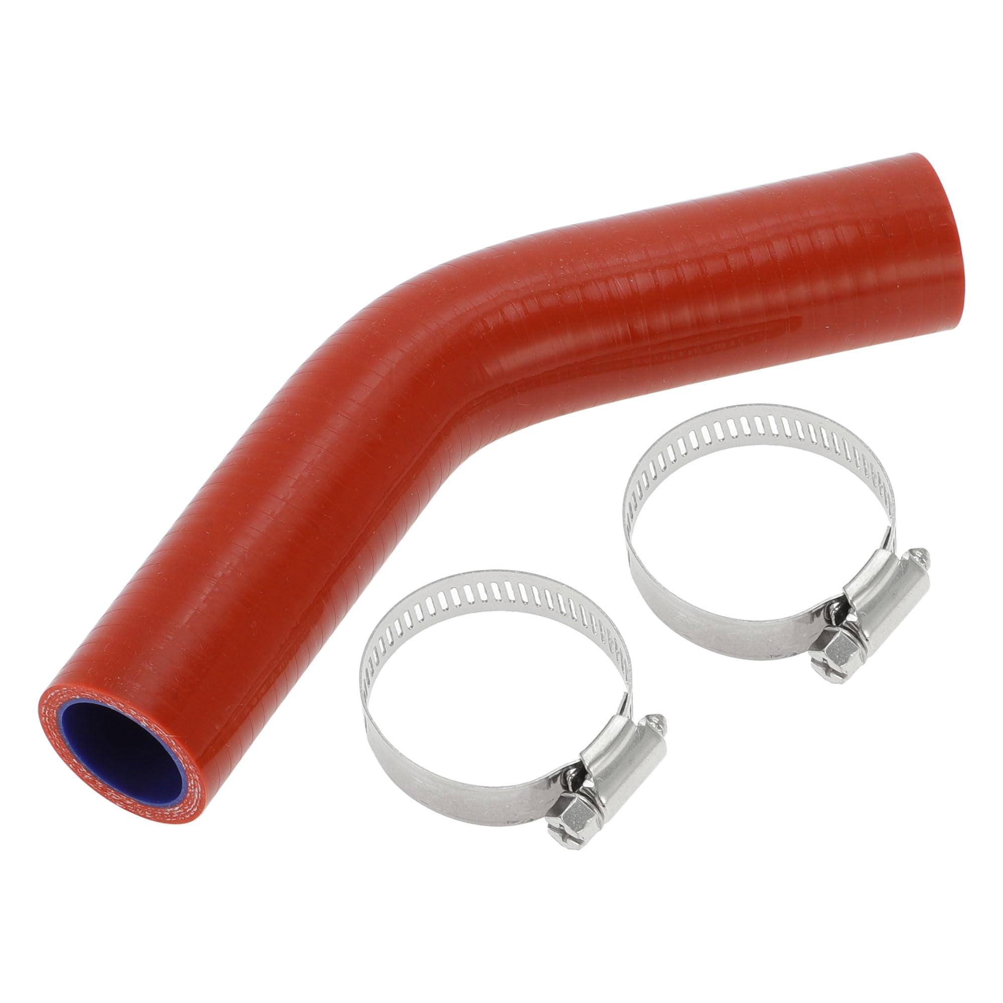 

X AUTOHAUX Inner Diameter 25mm Length 45 Degree Red Blue Silicone Hose for Car Length 102mm Inner diameter 25mm