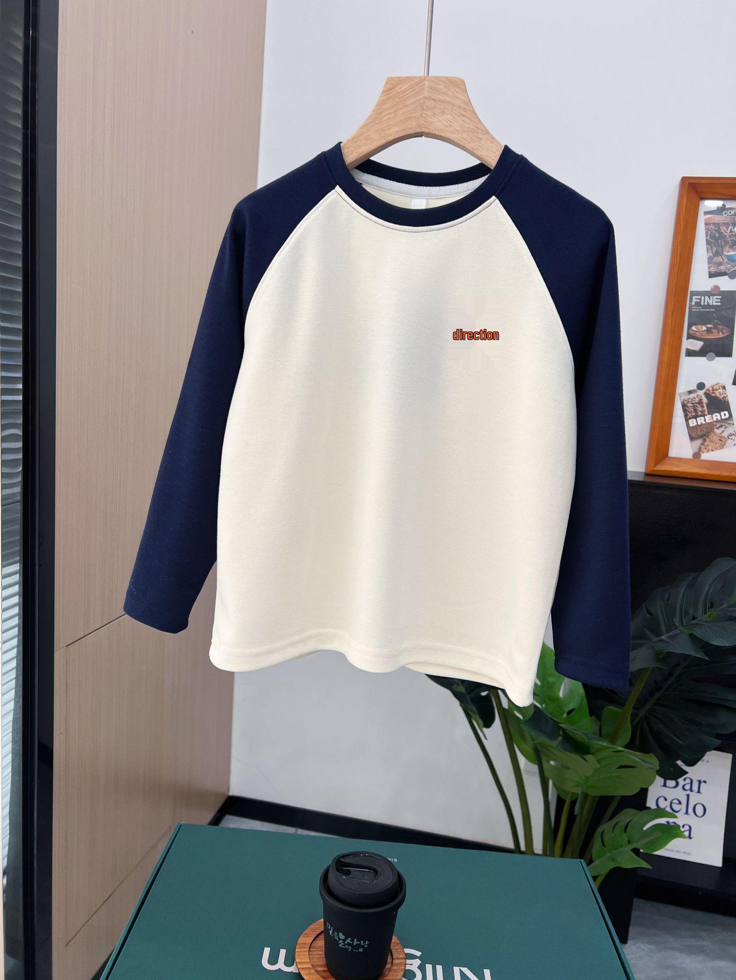 Spring 2026 Unisex Kids Long-Sleeved Cotton Raglan Base Layer with Custom Logo 130cm
