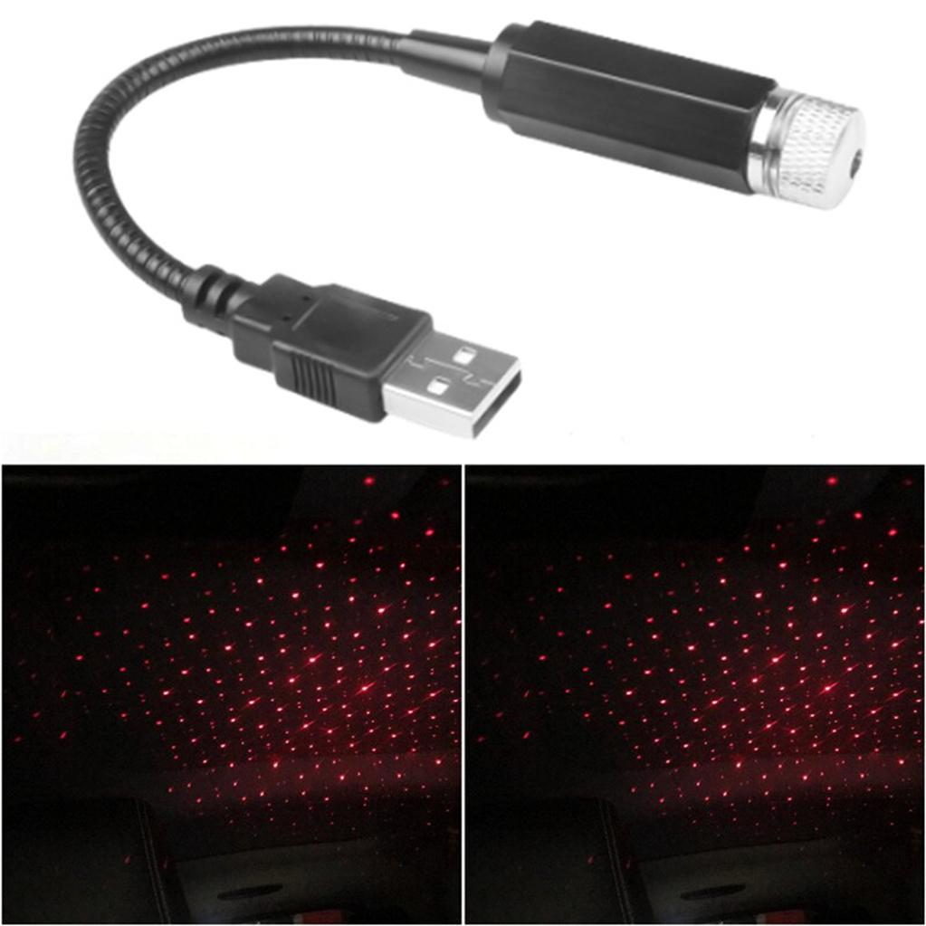 Mini LED Car Roof Star Night Light Projector Atmosphere Galaxy Lamp USB Decorative Adjustable for Auto Roof Room Ceiling Decor