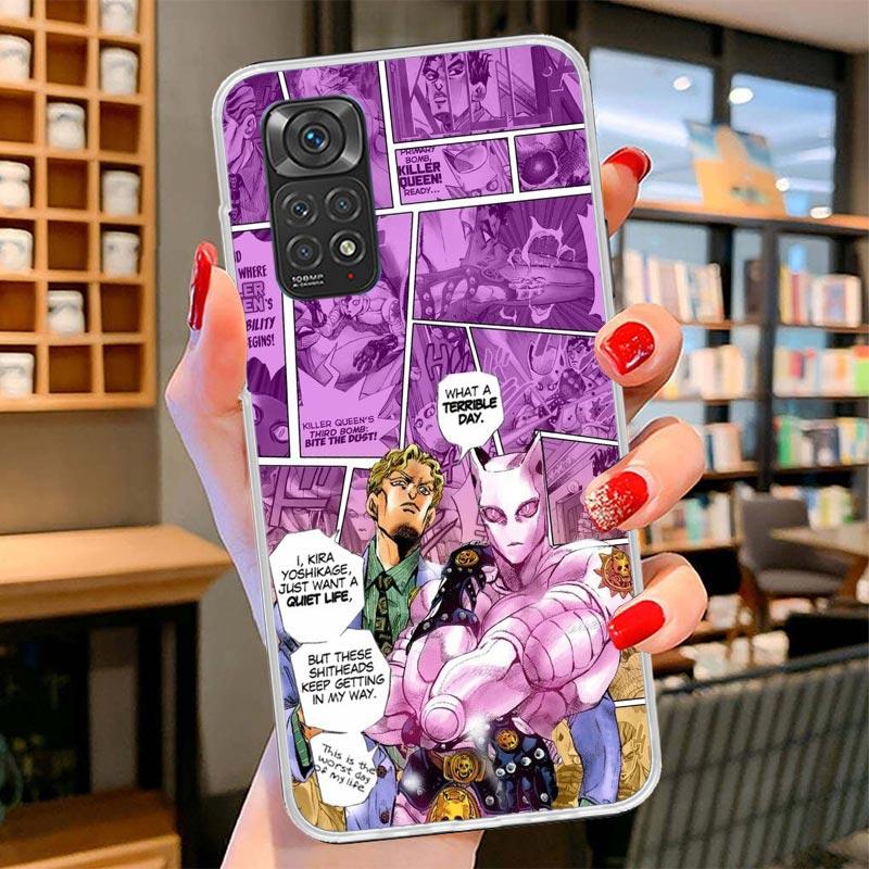 JoJo Bizarre Adventure Anime Cover Phone Case For Xiaomi Redmi Note 15 14 13 12 11 10 Pro Plus 14S 12S 11S 11T 11E 10S Soft Fund