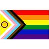 Steag Arc-en-ciel Pride LGBTQ+ Banner Pride Gay din Poliester Steag Pride Progres Intersex Simbol Progres Gay și Bisexual Incluziv