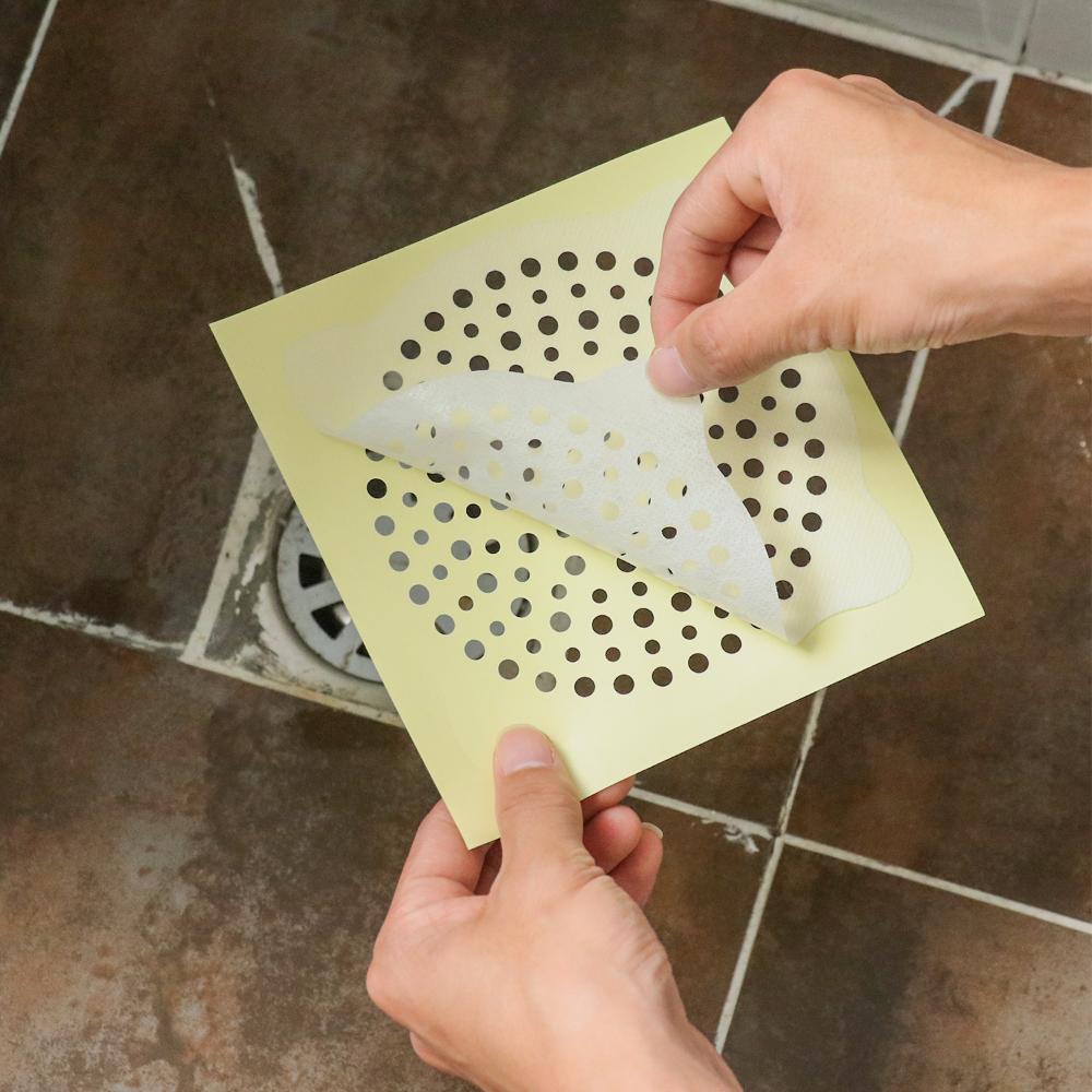 Sink Disposable Easy To Install Shower Floor Drain Cover Bath Hair Catcher Mesh Stickers Filter
