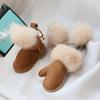 Winter Fur Pendant, Real Hair Wool Gloves Mink Hair Small Shoes Bag Pendant Car Keychain