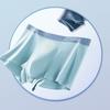 3pcs Men's Underwear Ice Silk Underwear with Seamless Flat Corner Shorts Boxer Brief