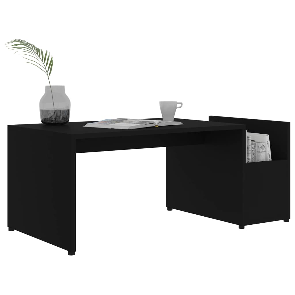 Coffee Table Black 90 x 45 x 35 cm Particleboard