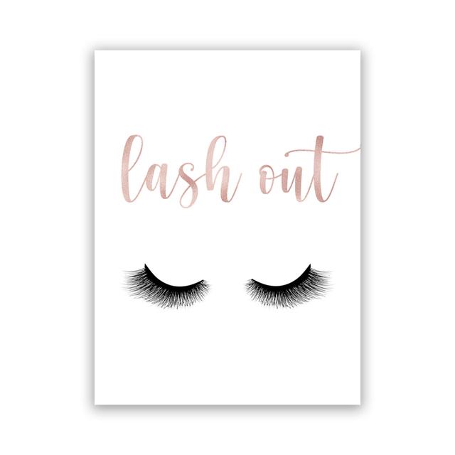 

Мода Красота Наращивание ресниц Техник Руководство Макияж Плакат Холст Картина Настенные художественные фотографии Магазин красоты Салон Домашний декор 30X40cm Unframed