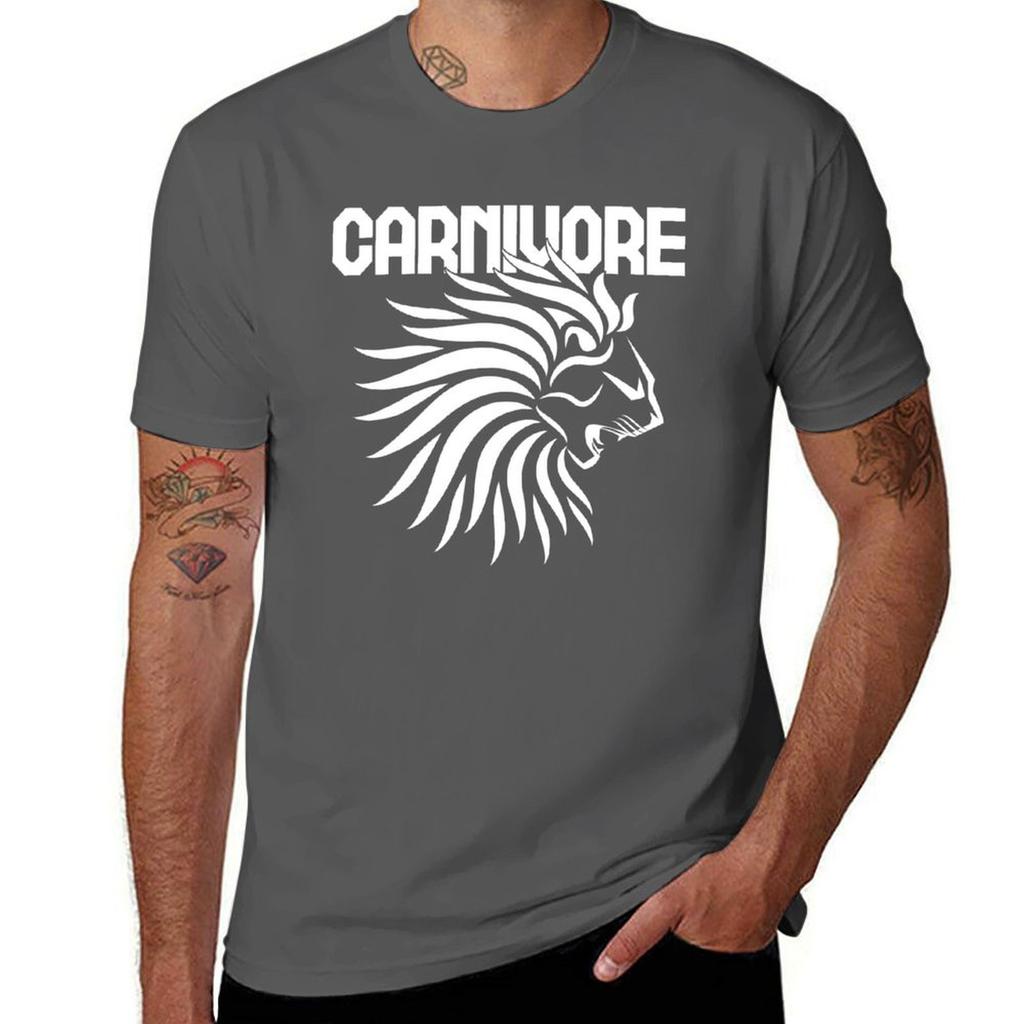 Carnivore Lion Meat Eater T-Shirt t shirt for man 100 percent cotton man t shirt cotton t shirts for man slim fit T-Shirt