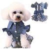 Spring Pet Dog Denim Dress Jeans Skirt Dog Clothes Small Dog Dress Puppy Clothes Dog Cat Dresses Perritas Clothes Pet Supplies