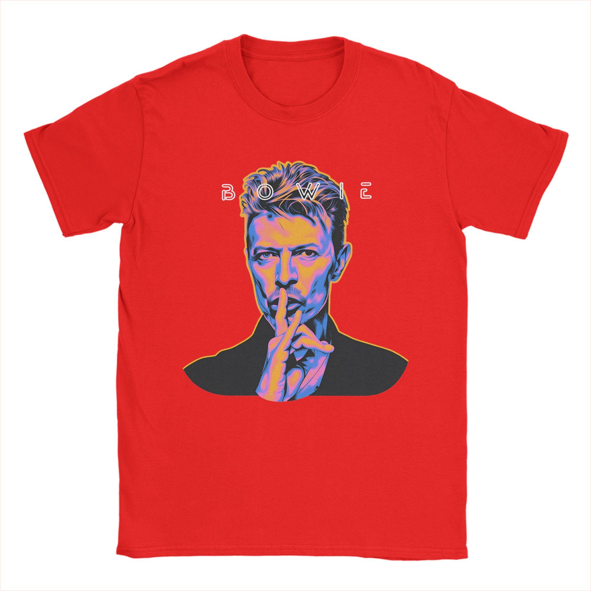 Ddavid Bbowied Shhh  TShirt Summer  Cotton TShirts For Adult Trending Print Tee Shirt Short Sleeve Y2K Fun Tees S