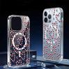 Magnetic Heart Clear Case for iPhone 15/16/17 Pro Max - Full Coverage Protection