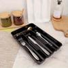 Cutlery Organizer Tray Kitchen Drawer Storage for Knives Forks Spoons with Compartment Divider Utensil Holder for Efficient