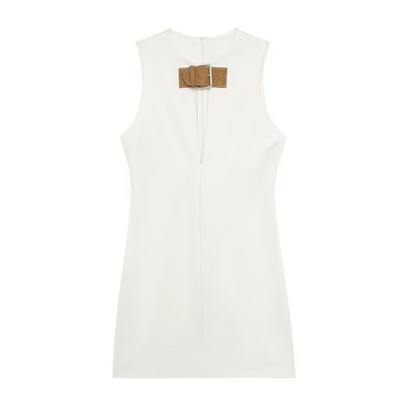

Women s Kaslead New Arrival Fashion Silm Dress White L