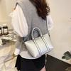 New simple casual fashion handbag bag female texture trend crossbody shoulder bag contrasting underarm bag