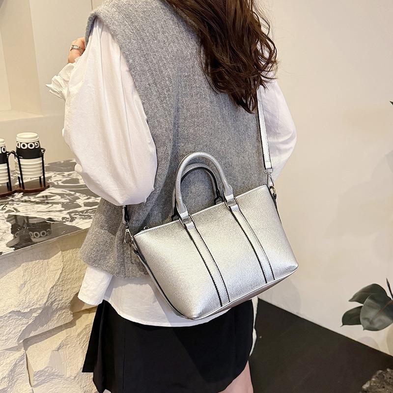 New simple casual fashion handbag bag female texture trend crossbody shoulder bag contrasting underarm bag