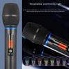 UHF Metal Wireless Microphone with Infrared Frequency Matching for Singing (One-to-Two)
