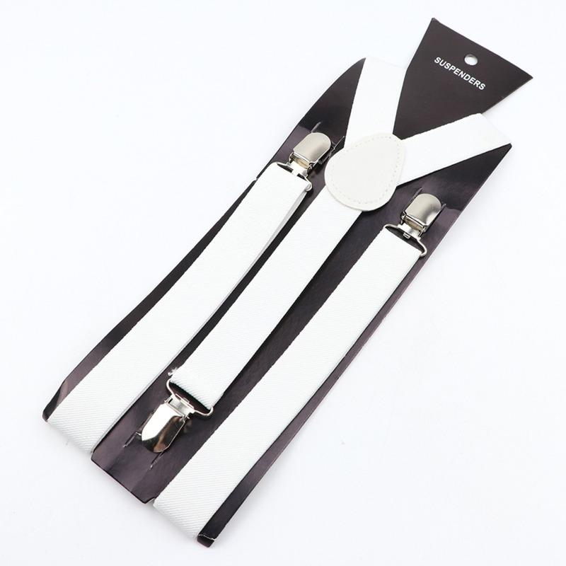 35/25/20mm Wide Men Suspenders High Elastic Adjustable 4 Strong Clips Suspender Heavy Duty X Back Trousers Braces