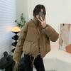 Anti-season New Cotton-padded Women Short All Korean Version Stand Collar Small Thick Bread Suit High-grade Cotton-padded Coat Coat