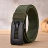Toothless Automatic Buckle Belt, Thickened Nylon Canvas Belt Casual Men'S Business Belt