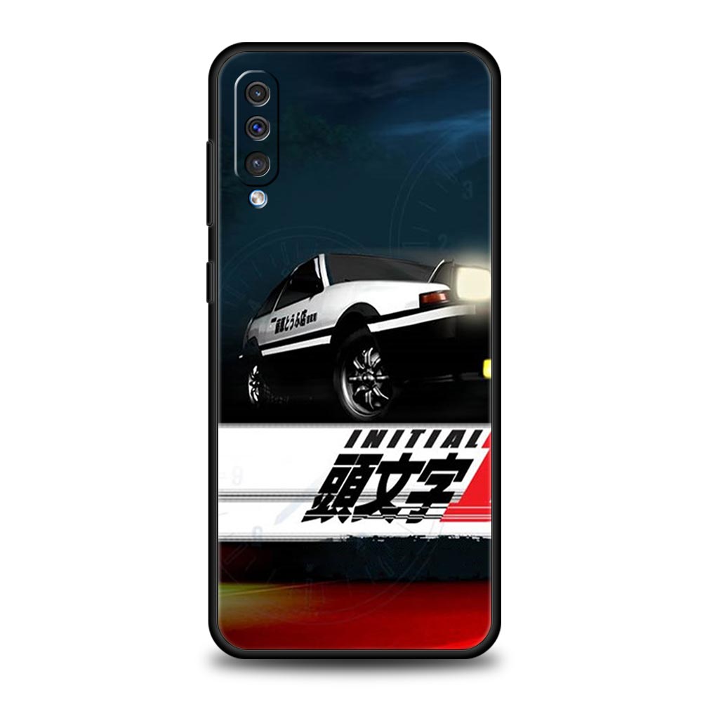 Initial D Car Phone Case for Samsung Galaxy A56 A36 A26 A16 A34 A24 A42 A22 A20 A12 A40 A30 A10 5G Soft TPU Cover Shell Fundas
