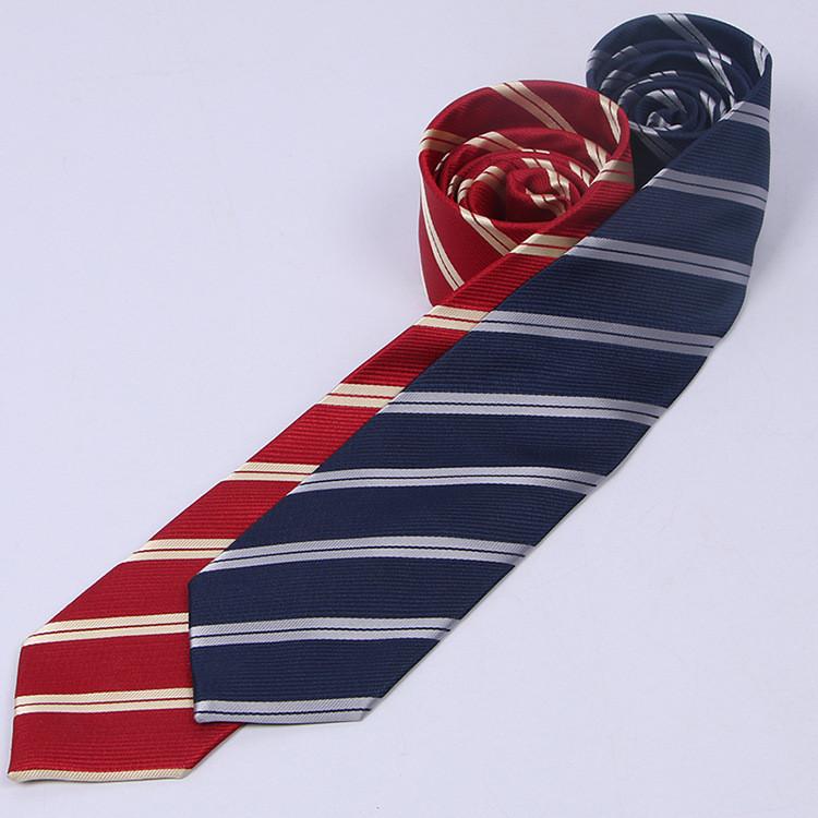 Student Jk Uniform Tie With Striped Pattern For School Wear