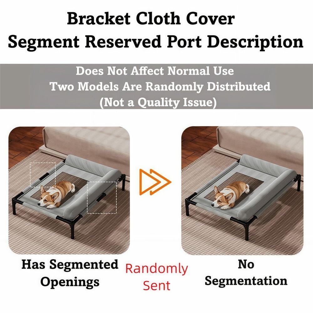 Moisture-proof Elevated Cat Dog Bed with Skid-Resistant Feet Outdoor Pet Bed  Four Seasons