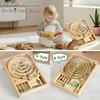 Wooden Pinball Machine Board Games Flipper Automat Mini Pinball Brain Teaser Pinball Table Game Party Social Adult Kids Toy Gift