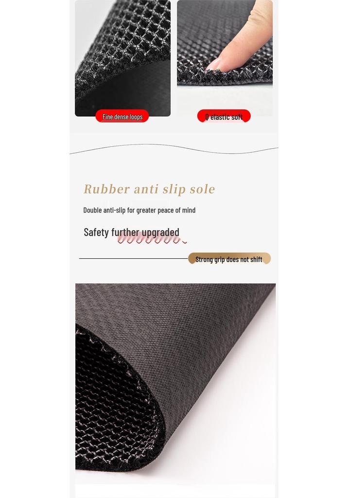 High Elasticity Anti-Slip Entrance Door Mat - Dirt & Dust Resistant, Easy Care Carpet for Hallway