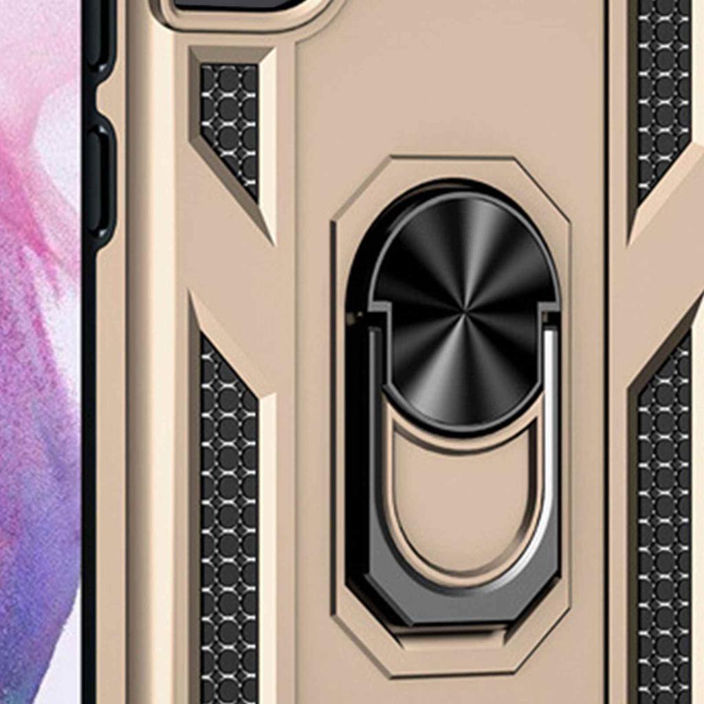 Mobile Phone Case 360 Degrees Rotatable Phone Ring Stand Fit for Samsung Galaxy S26 S23FE S24FE Gold Fit for S26 Ultra