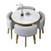 Modern Reception & Meeting Table Set: Office & Leisure Round or Square Dining Table with Chairs.