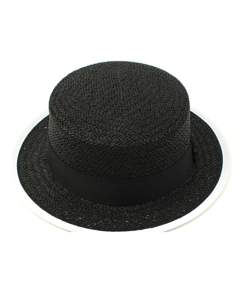 Taping Black Panama Hat