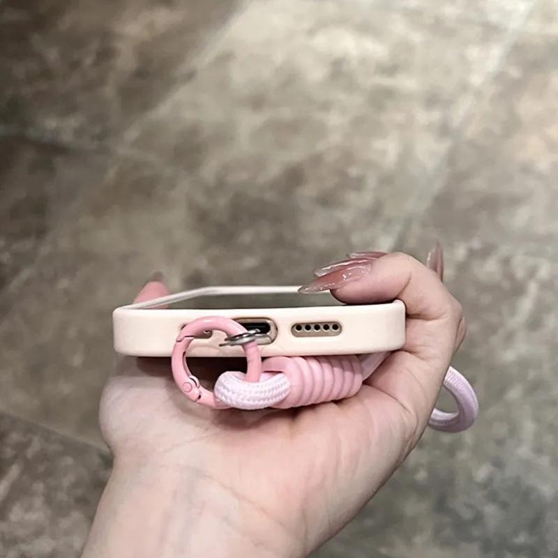 Clear Matte Magnetic Case For For Iphone 16 14 13 Mini 1 12 11 17Pro Max Plus Lanyard Wrist Strap Shockproof Bumper Cover
