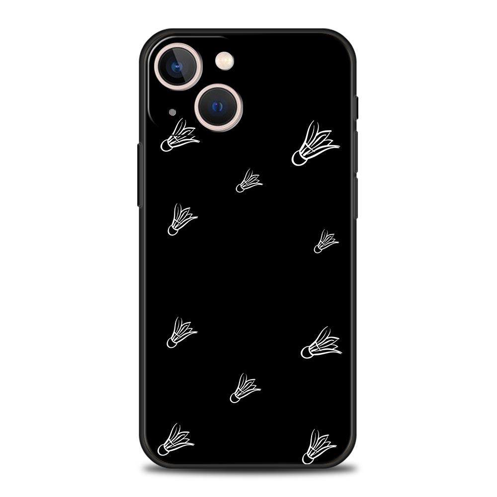 

badminton Phone Case For iPhone 17 16E 15 16 14 13 12 11 Pro Max 7 8 Plus Soft TPU Back Cover iPhone 7 8 Plus