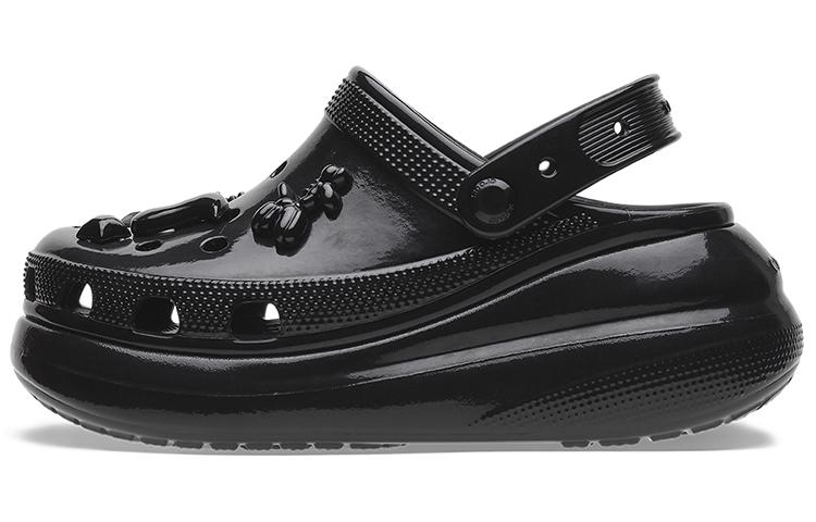 Crocs Crush High Shine Clogs  Black  Women s 209285-001 39-40