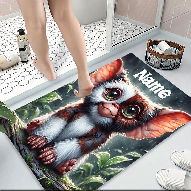 Custom Name Gizmo Gremlins Carpet Rug Customizable Soft Washable Anti-Slip Home Living Room Sofa Mats Personalized Rug. 0909112