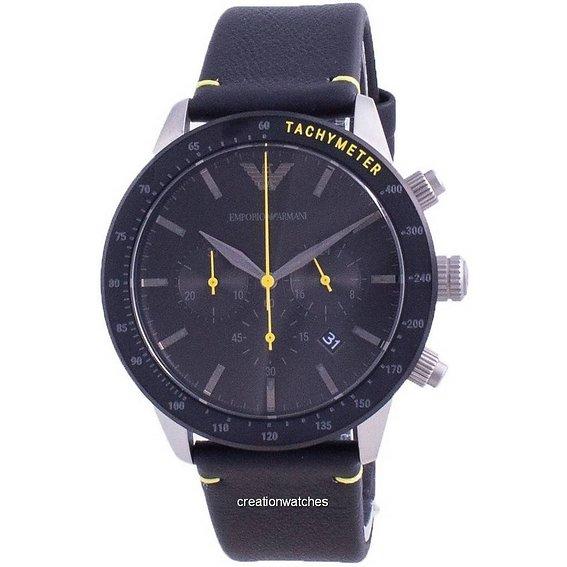 Emporio Armani Mario Chronograph Кварцевые AR11325 Мужские часы чёрный
