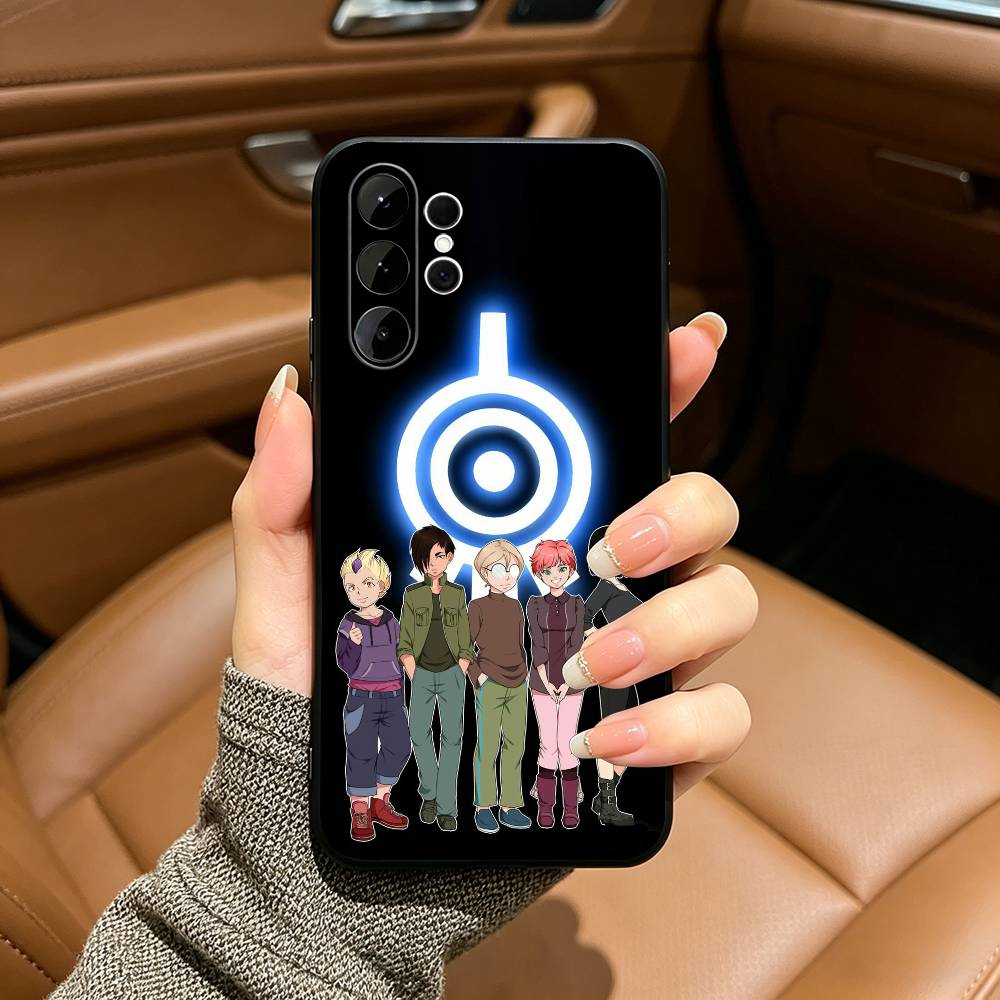 c-Code Lyoko Black Soft Silicone Phone Case for Samsung Ultra S25, S24, S21, S22, S23, S30, Plus, FE, Lite