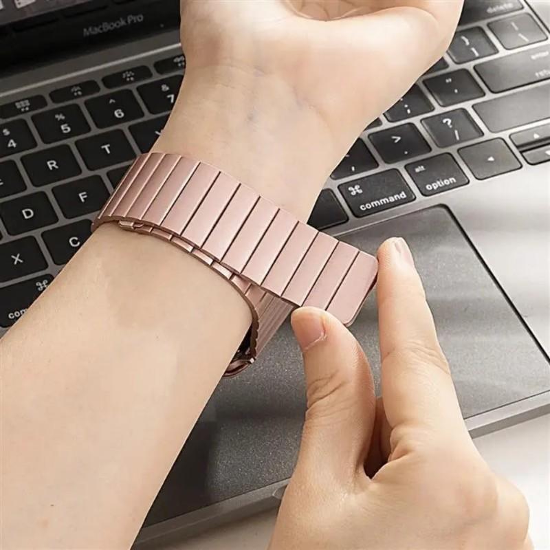 Stainless Steel Magnetic Band for Apple Watch Band S10 38/40/41/42mm S1-9 42/44/45/46/49mm Watchband