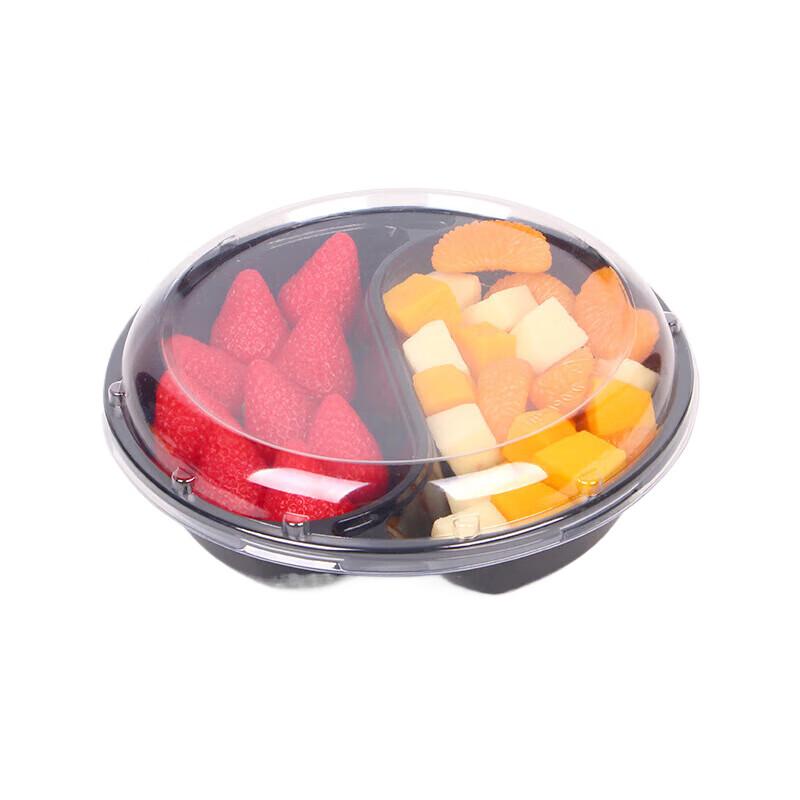 

Homeglen Disposable 2-Compartment Food Containers with Lids