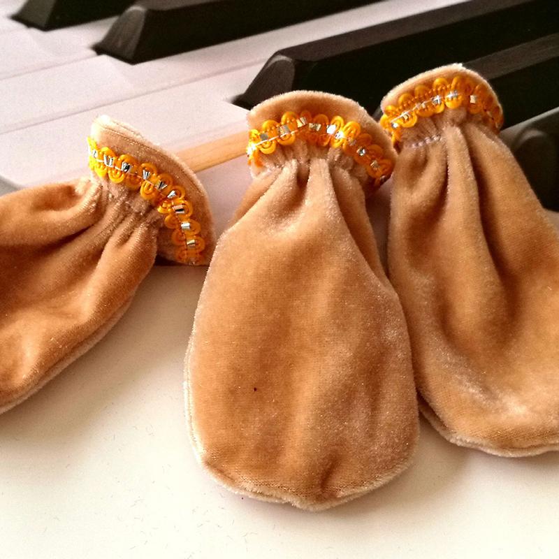 3 Pcs Edging Piano Pedal Cover Cleaning Accessories Mitten Foot Protectors Waterproof And Scratch-Resistant Piano Cover