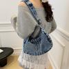 Denim Bag Women's Crossbody Bag Large Capacity Commuter Shoulder Bag